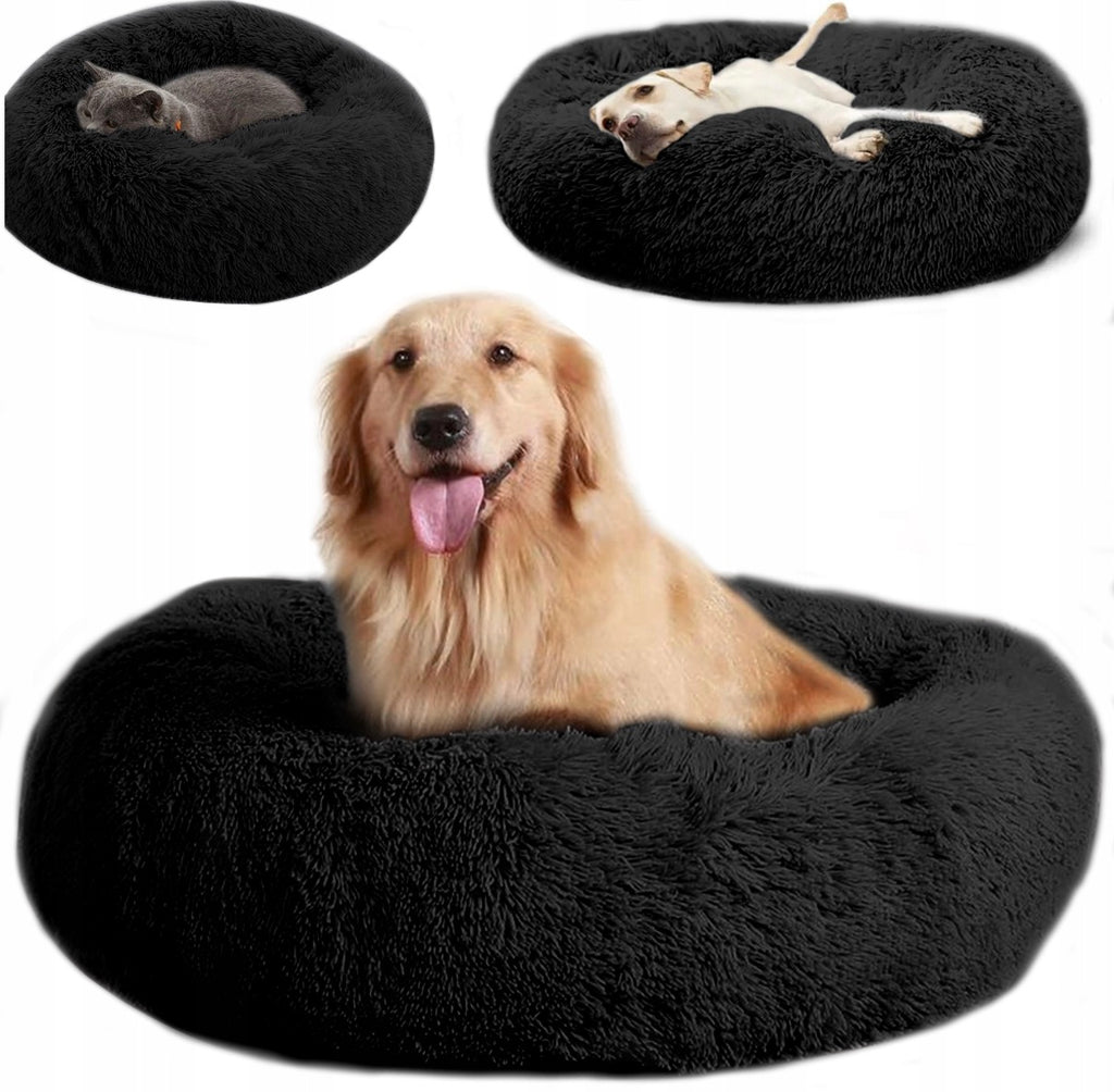 DogRidePro™ Calming Plush Dog Bed