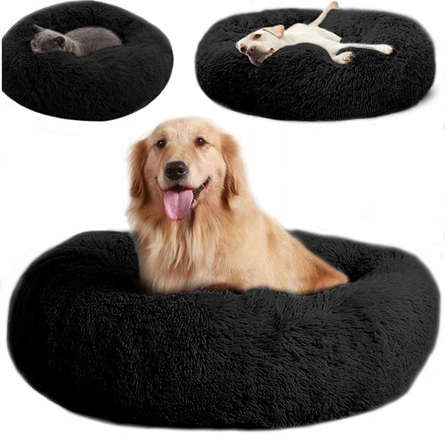 DogRidePro™ Calming Plush Dog Bed
