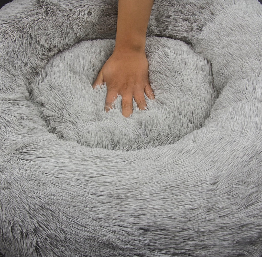 DogRidePro™ Calming Plush Dog Bed